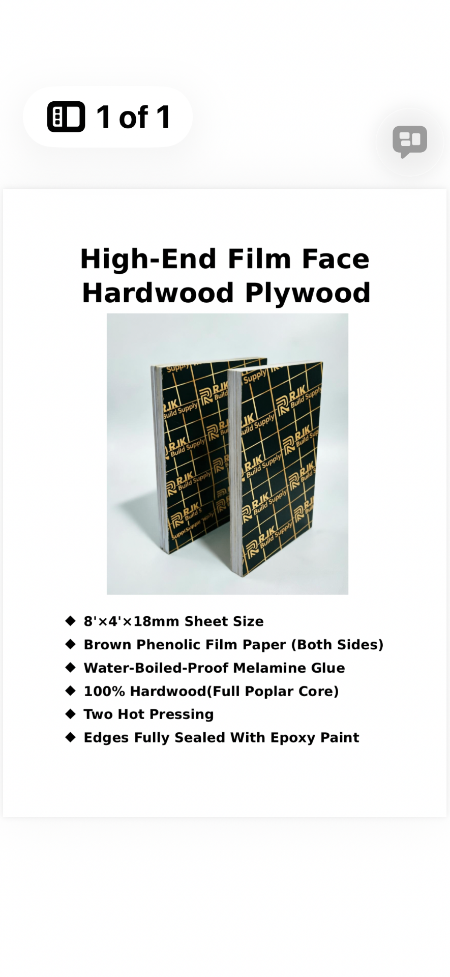High-End Film Face Form Ply
