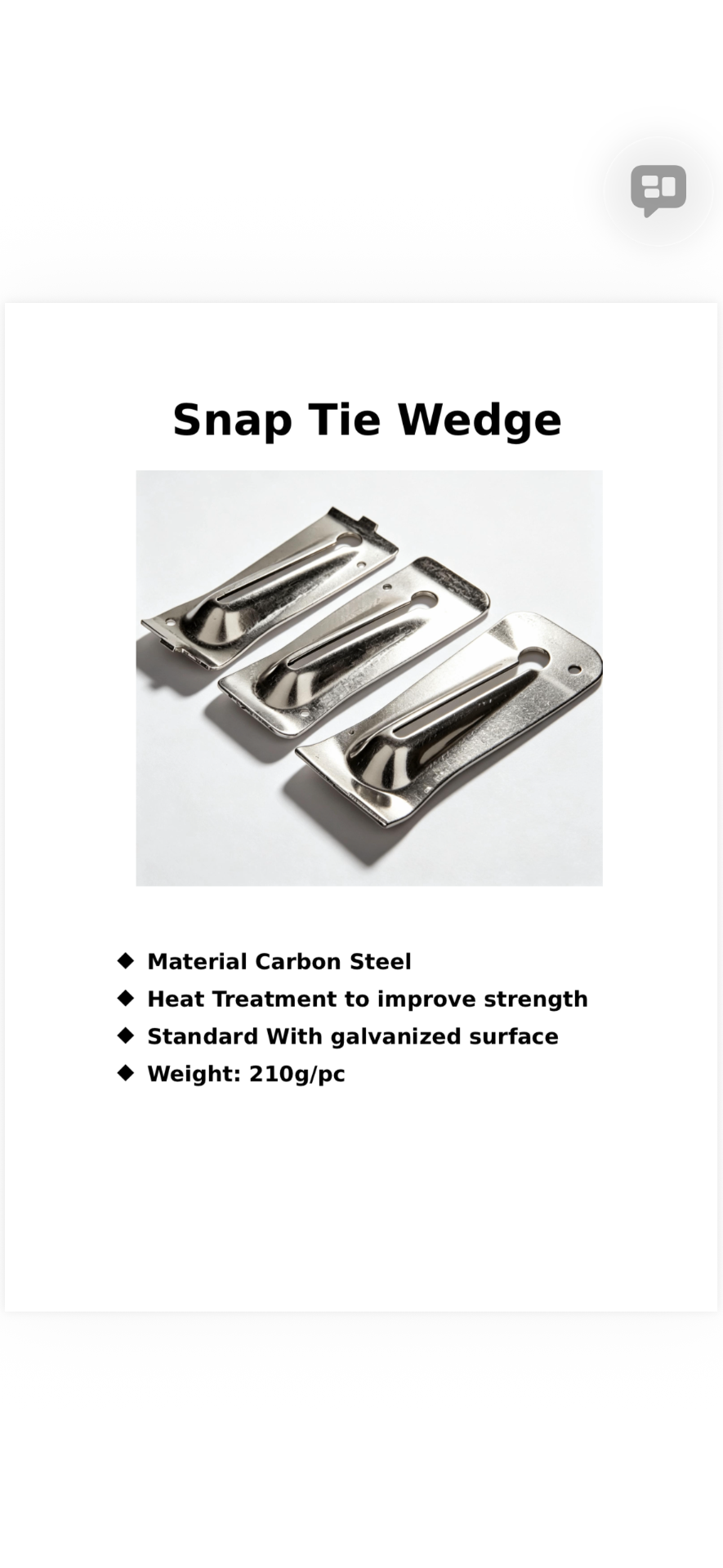 Snap Tie Wedges